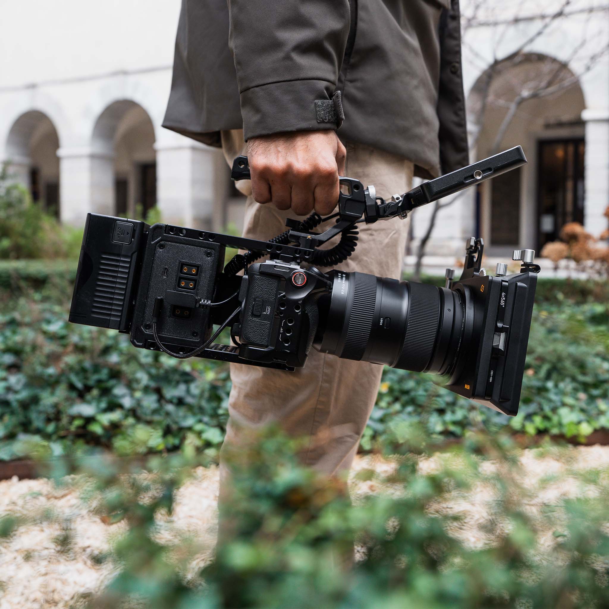 Rig cinema FX3 avec batterie v-mount