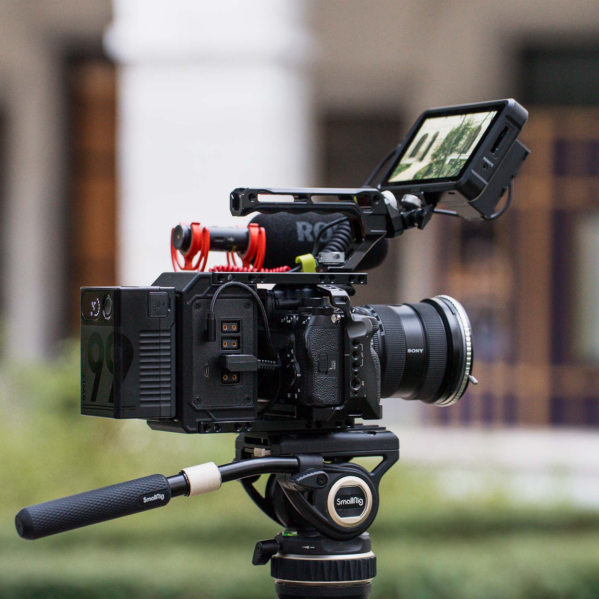 Module V-mount A7 sur trépied